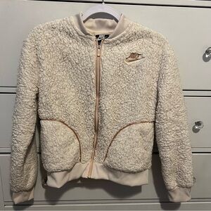 Nike Sportswear High Pile Fleece Shine Bomber Girls Jacket